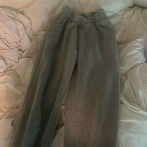 Shein Cross Waist Grey Joggers